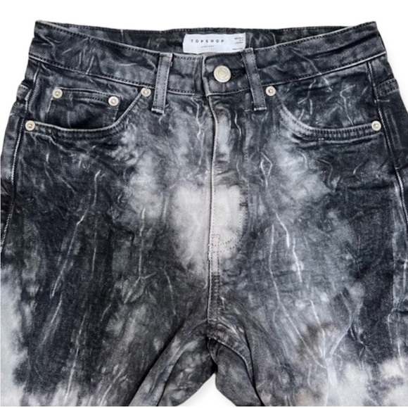 Top Shop Bleached Tie-Dye Jeans - Picture 3 of 5